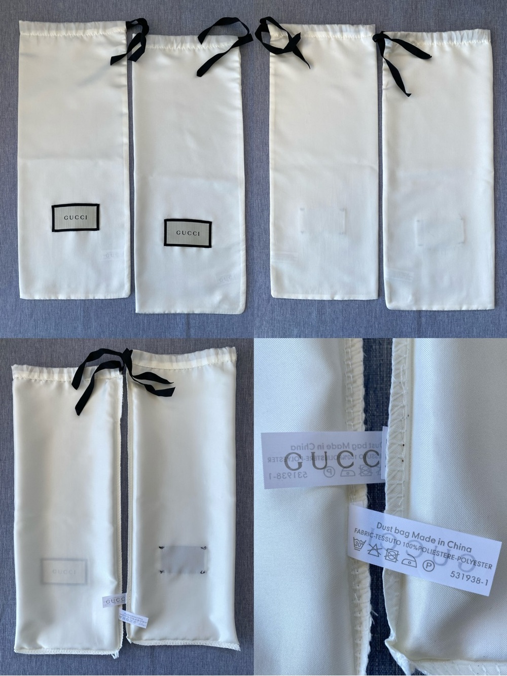 Authentic GUCCI | Empty Box + 2 Dust Bags with Tissue Booklet Gift Decoration - Picture 8 of 16